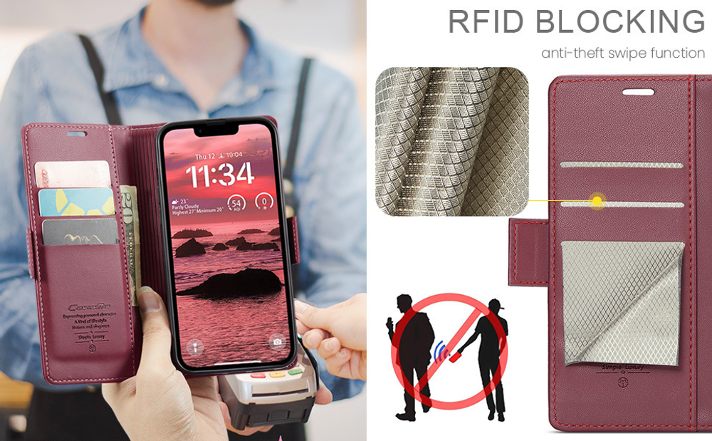 Чехол-книжка CaseMe Smooth iPhone 16e