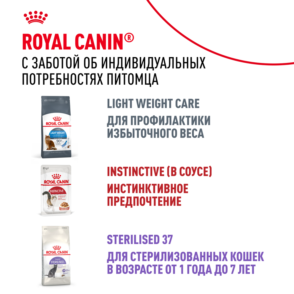 Royal Canin Indoor Sterilized Индор стерилайзд Корм влажный для стерилизованных кошек живущих в помещении соус 85г