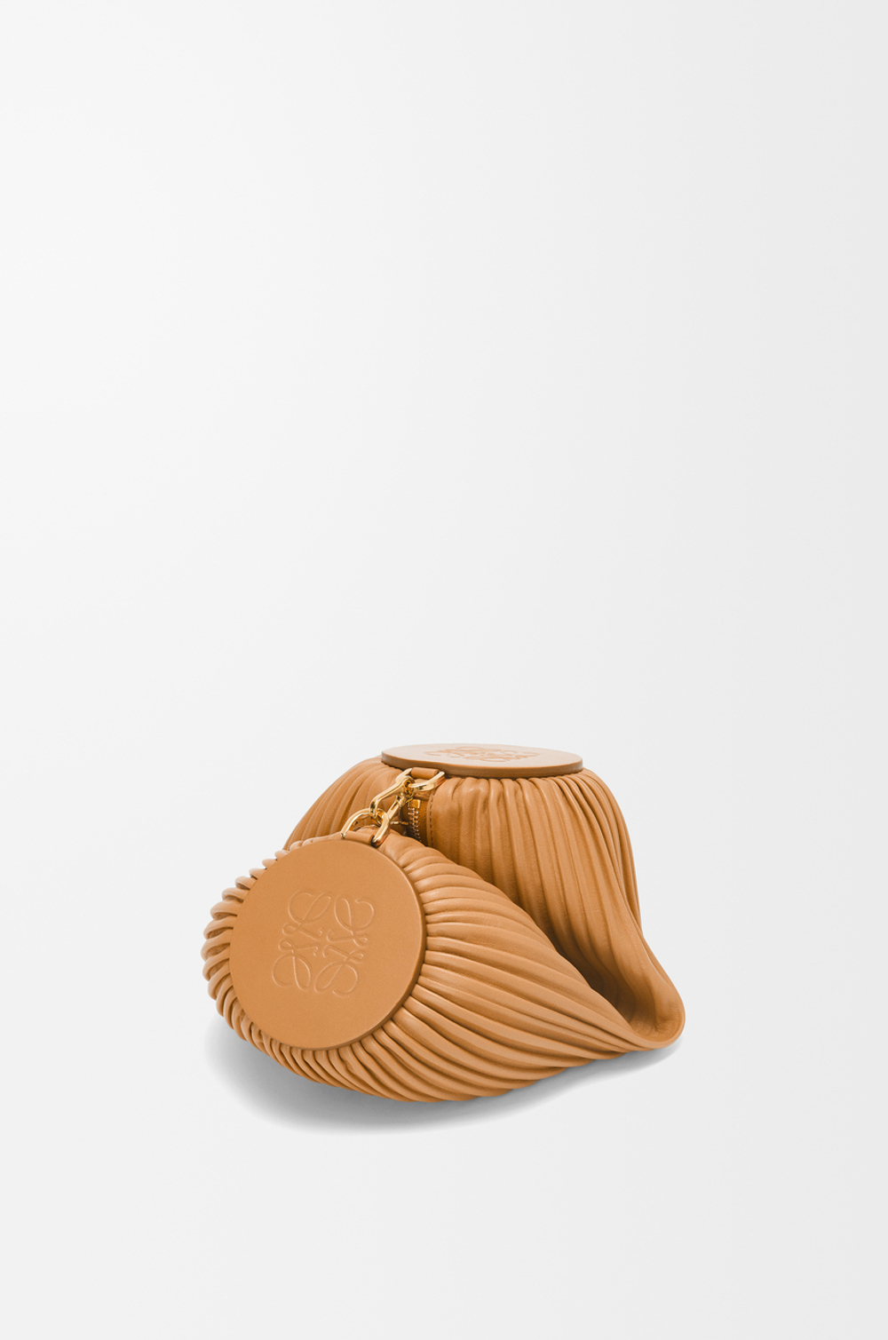 Loewe Сумка-браслет из плиссированной кожи ягненка наппа, светло-коричневый