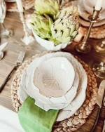 Тарелка десертная Bordallo Pinheiro Artichoke белая (23.5 см)