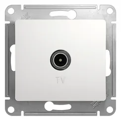 Розетка телевизионная Systeme Electric Glossa Белый GSL000193