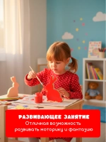 Фигурки для раскрашивания, пасхальный декор кролики