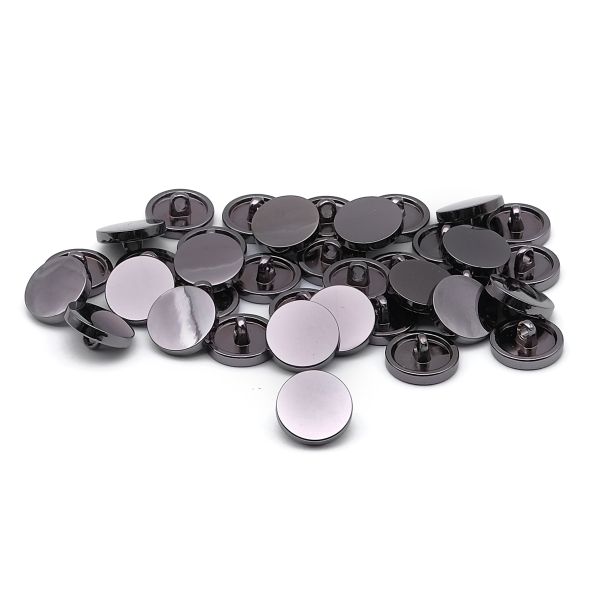 Пуговицы металл на ножке 18L=11 мм, (Pewter (олово (черный никель))), ME-656, 36 шт