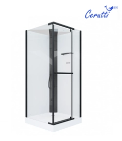 Душевая кабина Ceruttispa (ЧеруттиСпа) MiMi90B, с низким поддоном, 90x90x225