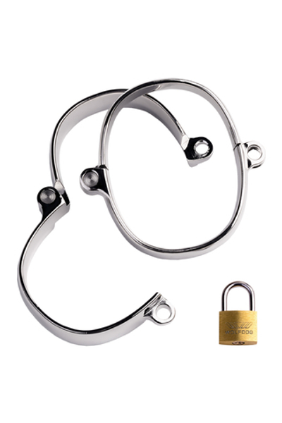 Наручники Toyfa Metal серебристые 8 см