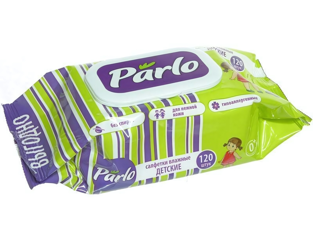 Салфетки влажные для детей 120шт PARLO