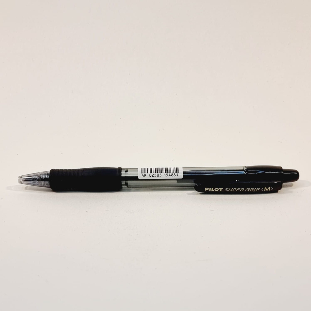 PILOT ручка шариковая Super Grip Rollerball Pen BPGP-10R-M, черная, 1,0 мм (Из Финляндии)