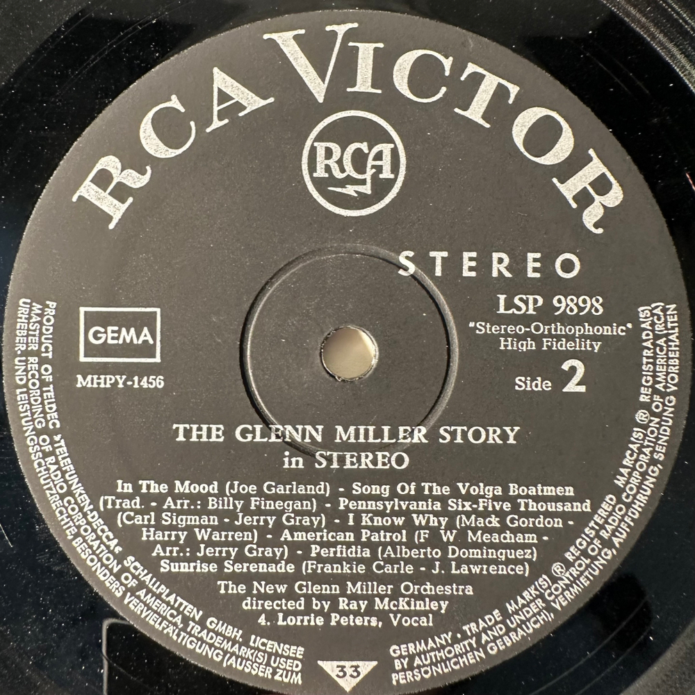 The New Glenn Miller Orchestra - The Glenn Miller Story In Stereo (Германия 1965г.)