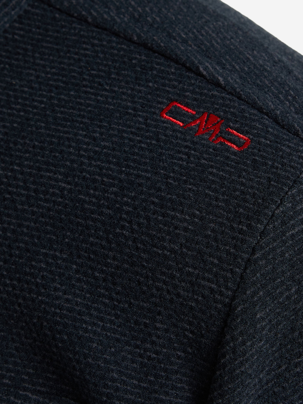 Толстовка флисовая CMP Men's jacquard Knit-Tech fleece with rhombus motif, артикул 38H2237, цвет TITANIO-NERO (02UM)