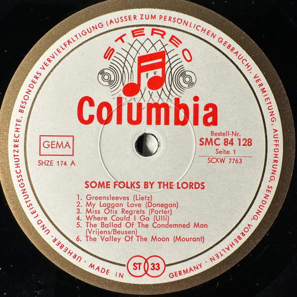 The Lords ‎– Some Folks By The Lords (Германия 1966 г.)