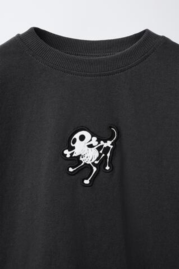 ZARA Лонгслив THE NIGHTMARE BEFORE CHRISTMAS © DISNEY, ЧЕРНЫЙ
