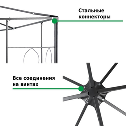 Шатер-беседка садовая Green Glade 3x3 м