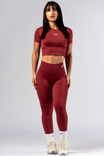 Кроп топ Seamless Short-Sleeve Top POWER 891 Красный