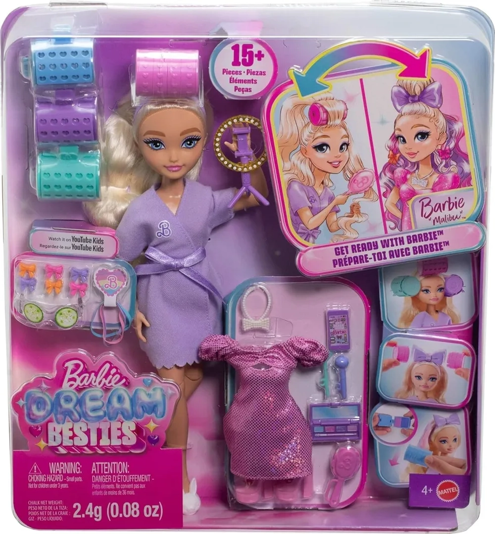 Кукла Barbie Dream GET Ready Malibu Малибу
