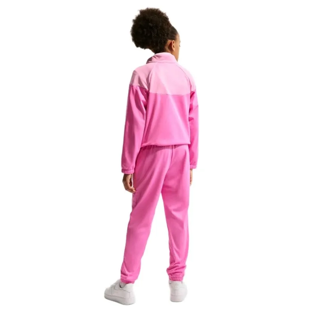 Детский теннисный костюм Nike Kids Dri-Fit Poly Knit Full Zip - playful pink/pink rise/white
