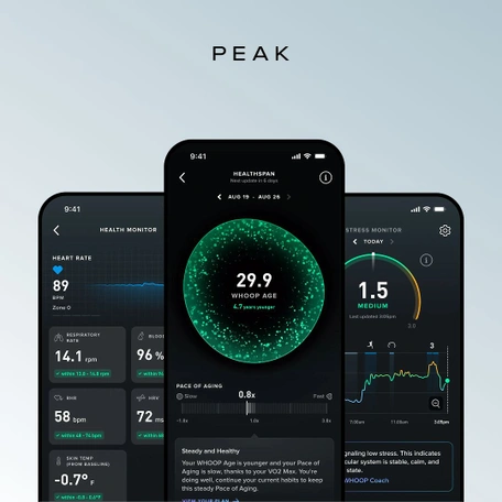 Умный браслет Whoop 5.0 SuperKnit Obsidian Peak