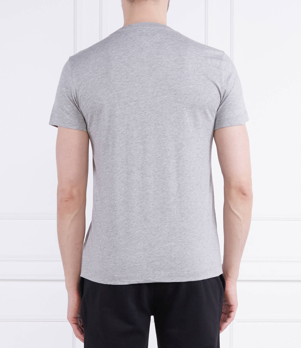 Футболка HILFIGER CURVE LOGO TEE Tommy Hilfiger - серый(MW0MW30034)