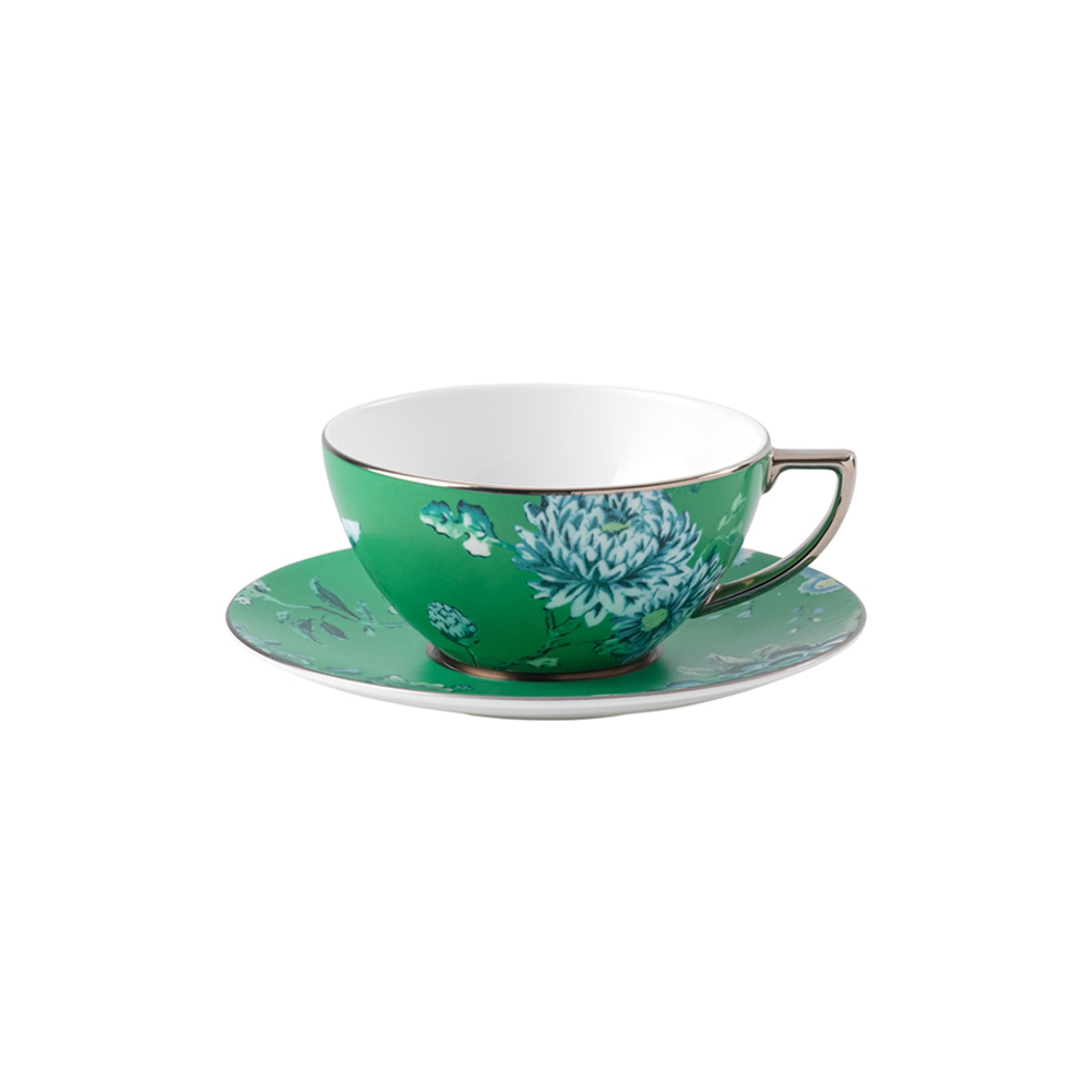 Чайная пара 253мл Wedgwood Jasper Conran Chinoiserie зеленая