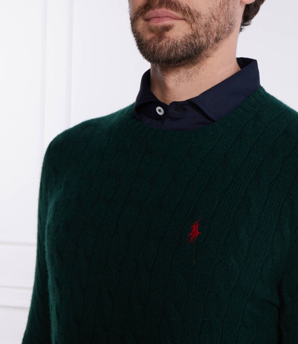 Хлопковый свитер POLO RALPH LAUREN - зеленый(710876762)