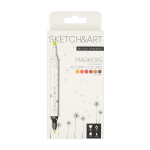 Скейтчмаркеры двусторонние 6 цв. "Sketch&Art. Осенний пейзаж" (Bruno Visconti)
