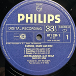John McLaughlin, Al Di Meola, Paco De Lucia ‎– Passion, Grace & Fire (Голландия 1983г.)