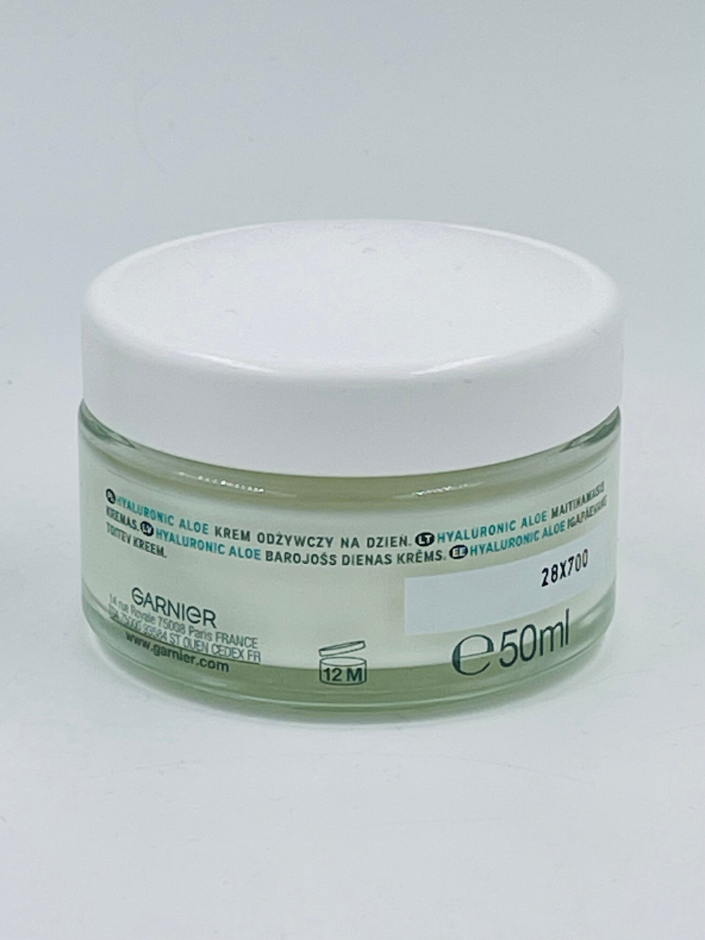 Дневной крем Garnier Hyaluronic Aloe с маслом ши, алоэ вера и виноградной водой, 50 мл (Франция)