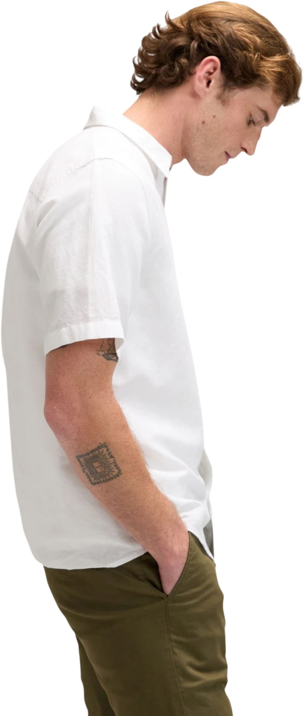 Рубашка мужская LEE SS LEE SHIRT BRIGHT WHITE