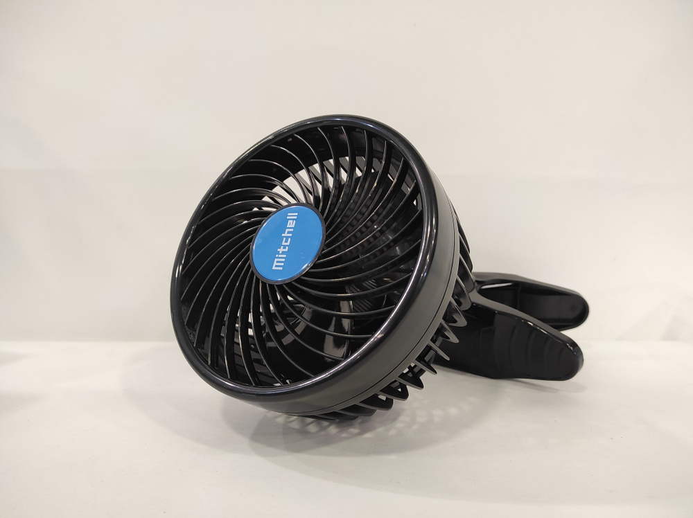 HX-T603 (12 вольт) / Вентилятор салонный на прищепке, 15 см, 12V (1 шт.)