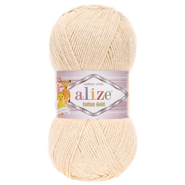 Пряжа Alize (Ализе) Cotton Gold / уп.5 мот. по 100 г, 330м, 458 камень A