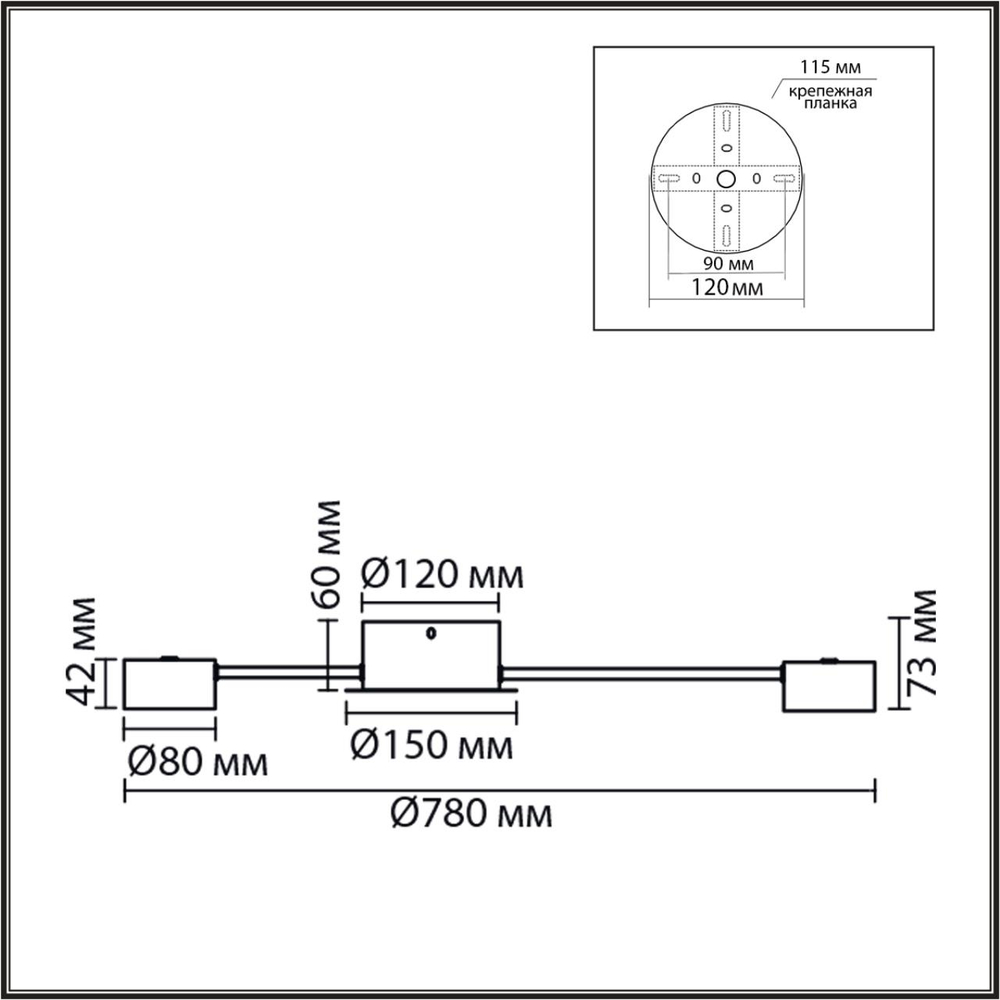 8343/10C COMFI LN26 252 белый, металл Люстра GX53 LED 10*7W 220V TORINA