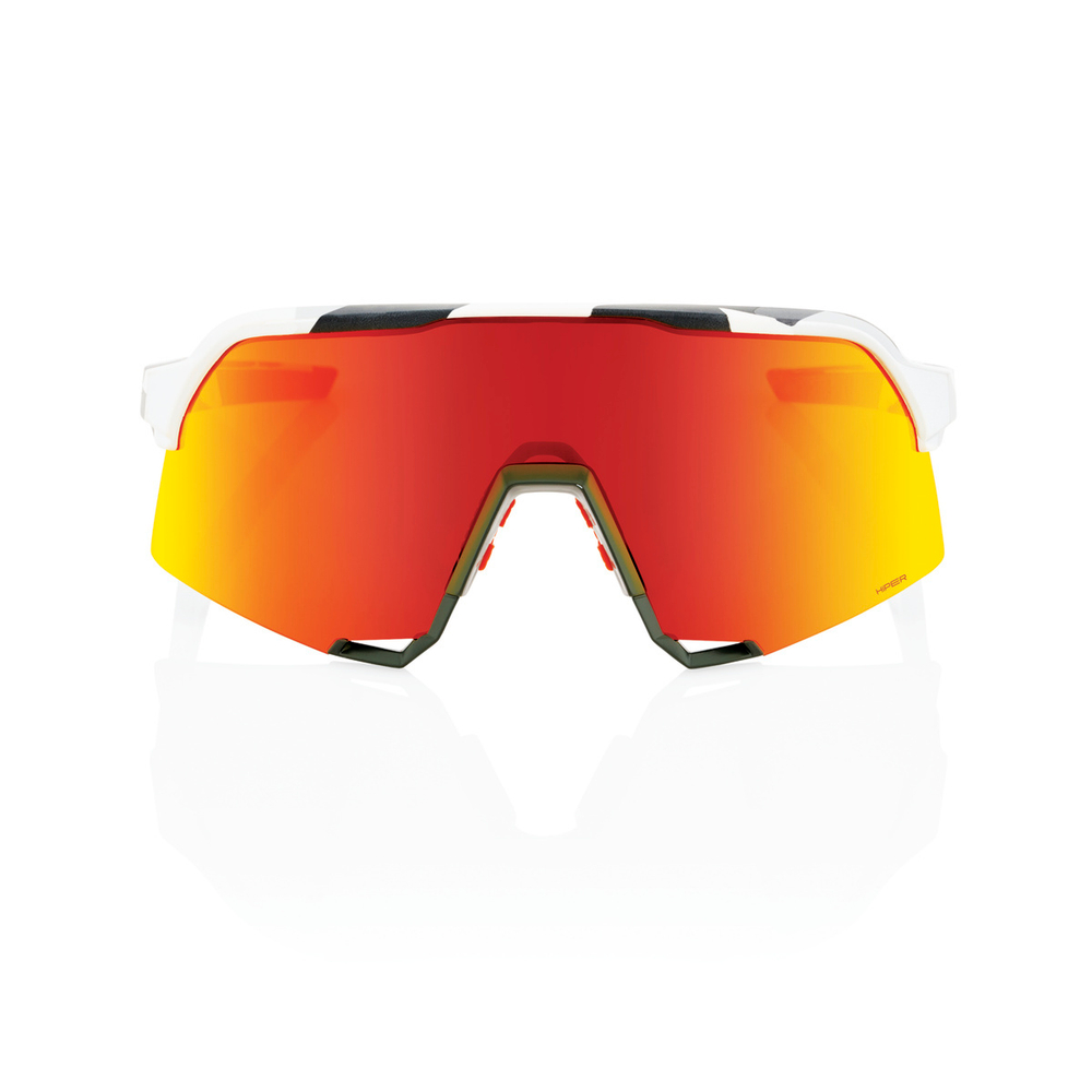 Спортивные очки 100% S3 - Soft Tact Grey Camo - HiPER Red Multilayer Mirror Lens