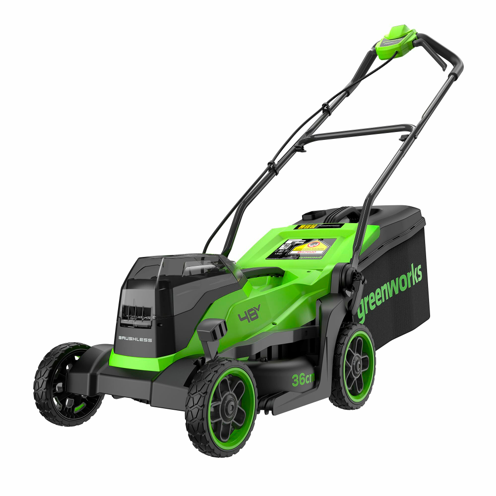 Газонокосилка аккумуляторная Greenworks GD24X2LM361, 2х24V, 36 см, бесщеточная, без АКБ и ЗУ,2520707