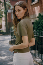 ТРИКОТАЖНОЕ ПОЛО НА МОЛНИИ С КОРОТКИМИ РУКАВАМИ — ZARA