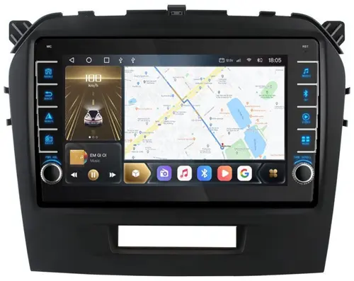 Магнитола для Suzuki Vitara 2015+ - Kuberg OL-9621 (кнопки и крутилки), Android 12, Быстрая, CarPlay, 4G SIM-слот