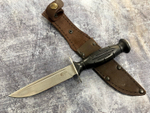 Нож Разведчик НР-43 Вишня, сталь AUS8, черный пластик
