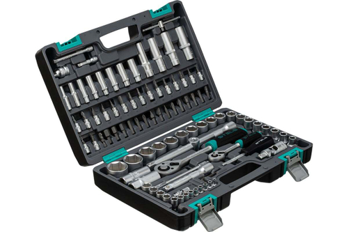 Набор инструментов 1/2",1/4", CrV пласт.кейс 94пре