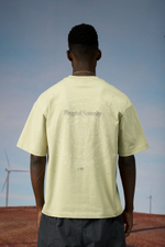 Футболка Nothomme Blue Monte Swirl Stone Print T-Shirt "Yellow Velvet Pine"