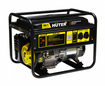 Бензиновый генератор Huter DY6.5A - [5 кВт / 220V]