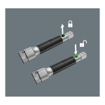 Удлинитель Zyklop со стопором flexible-lock 8796 LB 3/8" WERA 05003592001