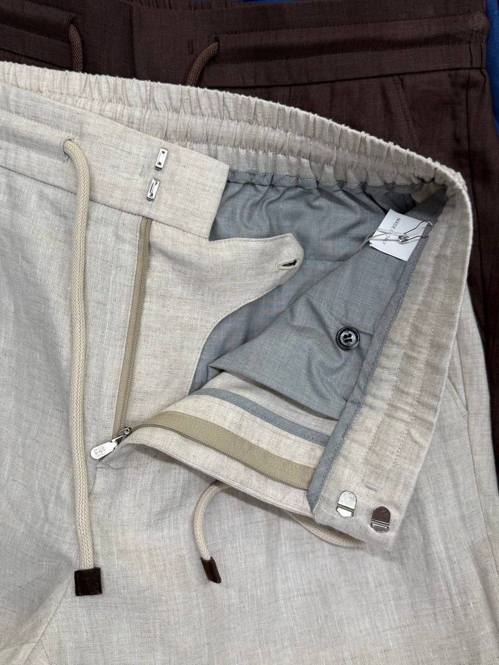 Льняные брюки Brunello Cucinelli