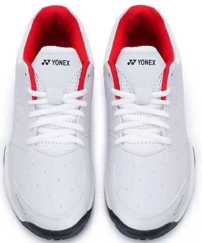 Мужские кроссовки теннисные Yonex Power Cushion SHT Lumio 3 - white/red