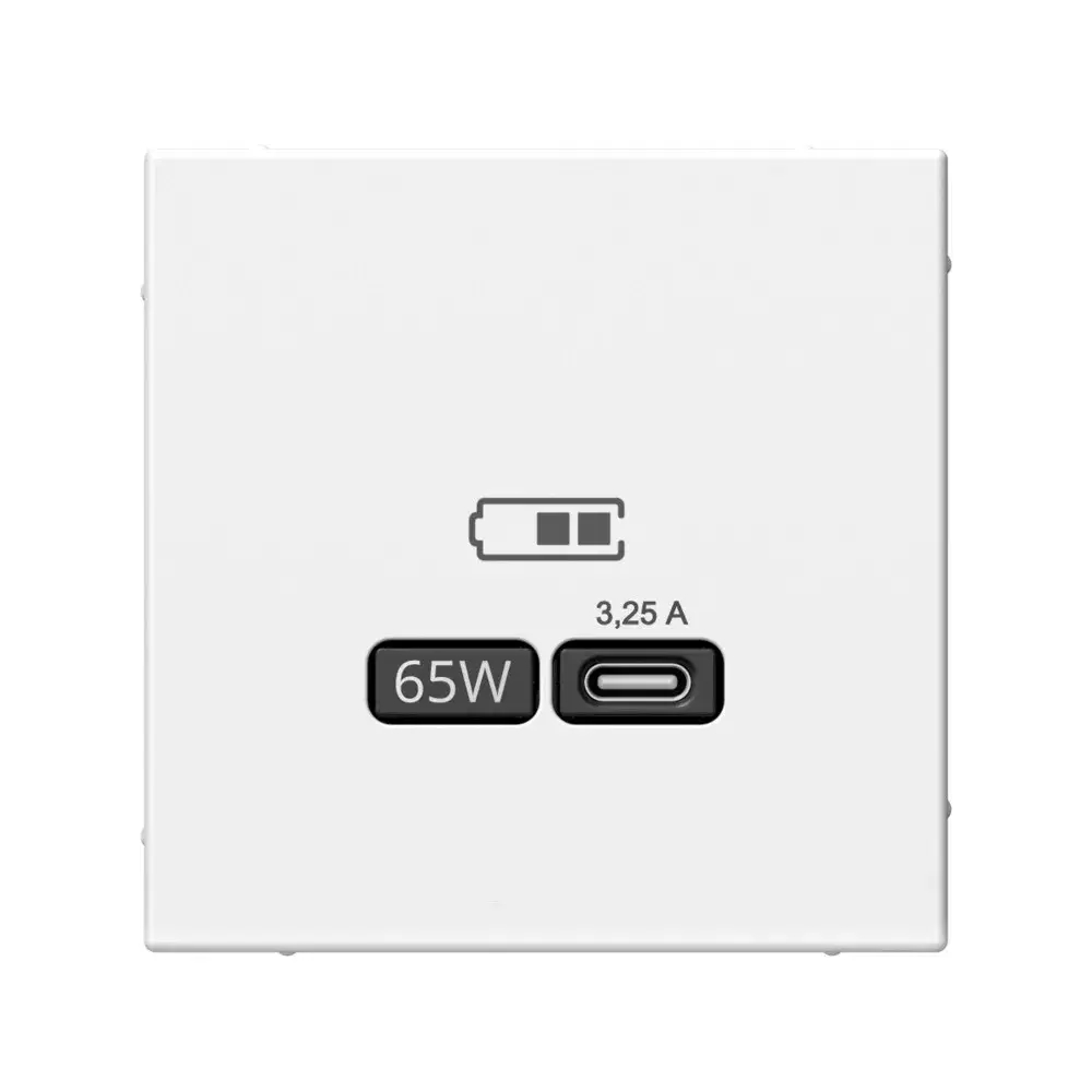 ARTGALLERY USB РОЗЕТКА тип-С 65Вт высокоскор.заряд. QC, PD, механизм, ЛОТОС