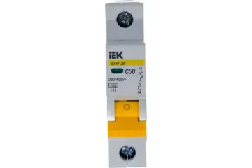 Автоматический выключатель IEK KARAT 1-полюсный C50 4,5кА ВА47-29