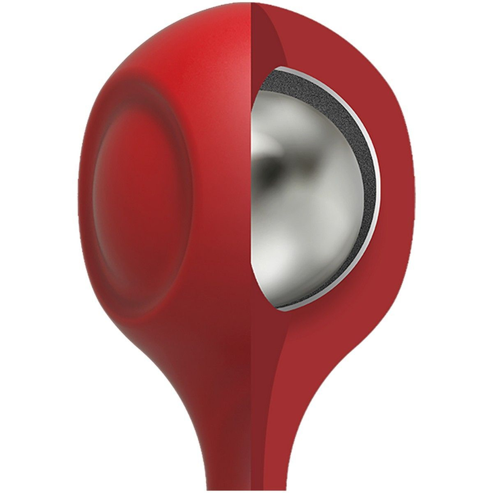 Красные утяжеленные анальные шарики Anal Essentials Weighted Silicone Anal Balls - 34,3 см. (Цвет: красный)