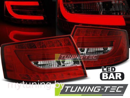 Задние фонари LED TAIL LIGHTS RED WHITE для AUDI A6 C6 СЕДАН 04.04-08
