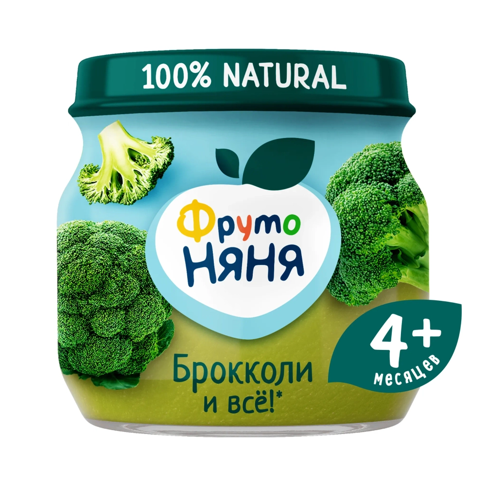 Фрутоняня пюре овощное Брокколи 80г с 4 месяцев