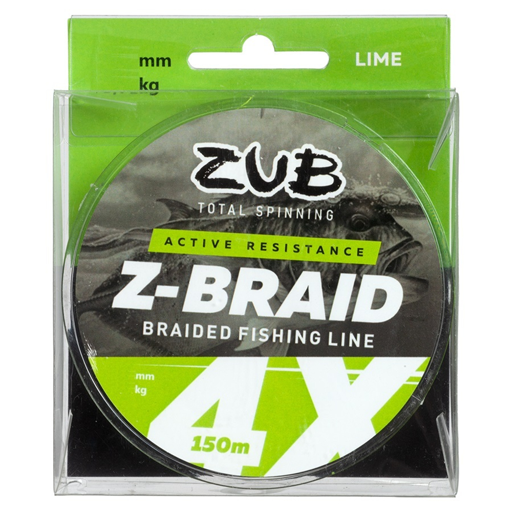 Шнур ZUB Z -BRAID Lime 150m 0,14мм