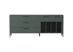 Тумба Type oak 5 ящиков 4 полки ширина 200 см (темно-серый)
