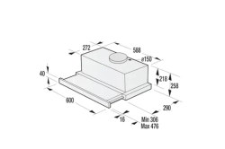 Встраиваемая вытяжка Gorenje TH60E7XB
