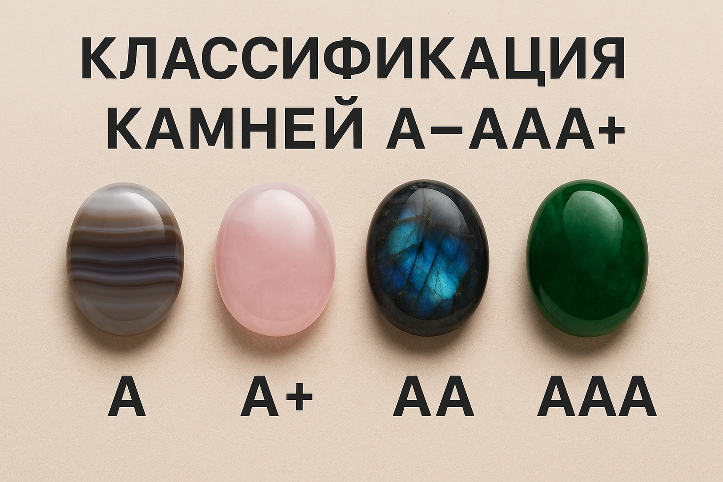 Классификация камней А–AAA+: что это значит и как влияет на свойства